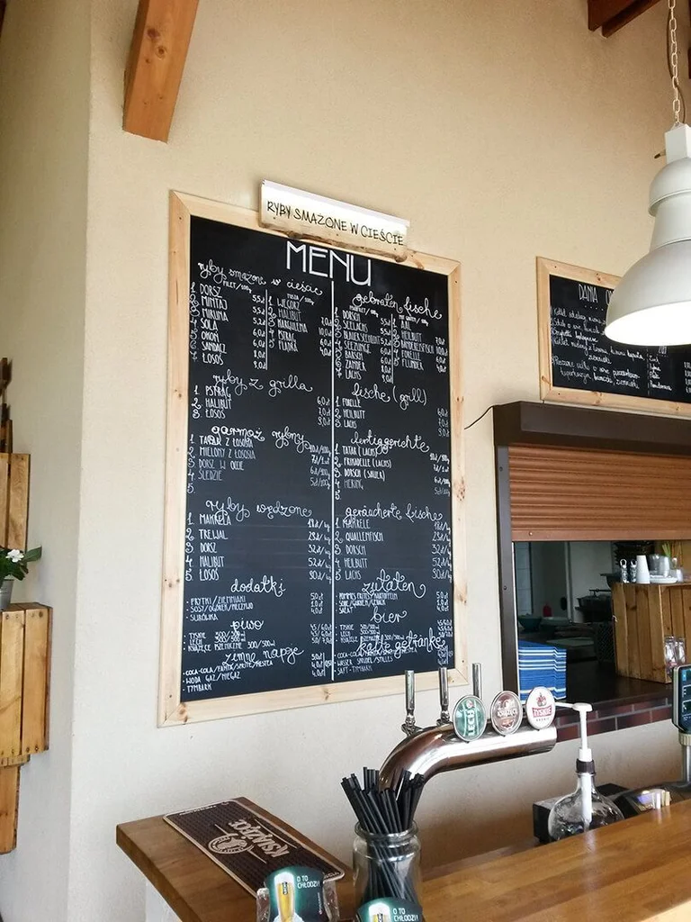 Tablice menu dla Smażalni w Mielnie