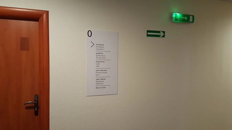 System informacji kierunkowej Hotel Eden Spa Mielno