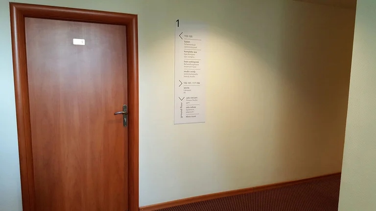 System informacji kierunkowej Hotel Eden Spa Mielno