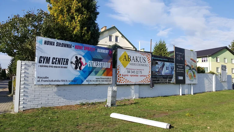 Baner reklamowy dla studia fitness
