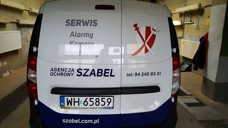 Oklejenie pojazdu Agencja Ochrony Szabel