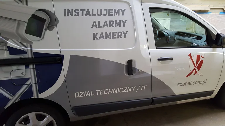 Oklejenie pojazdu Agencja Ochrony Szabel