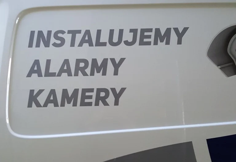 Oklejenie pojazdu Agencja Ochrony Szabel