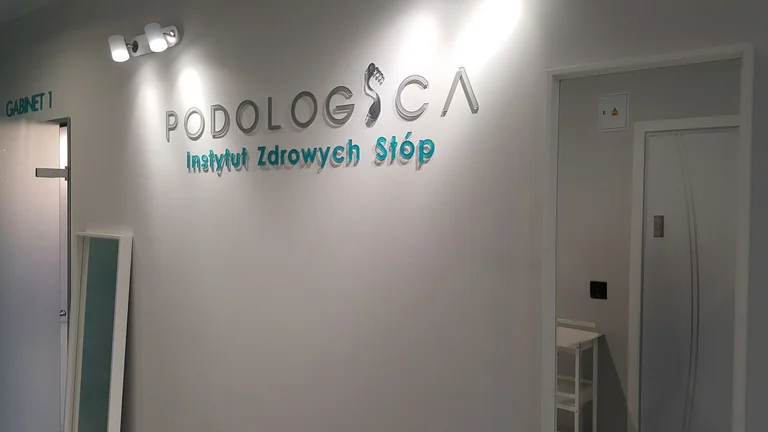 Oznakowanie wnętrza Gabinetu Podologica